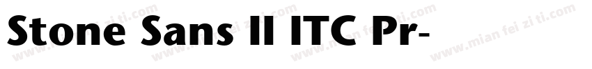 Stone Sans II ITC Pr字体转换